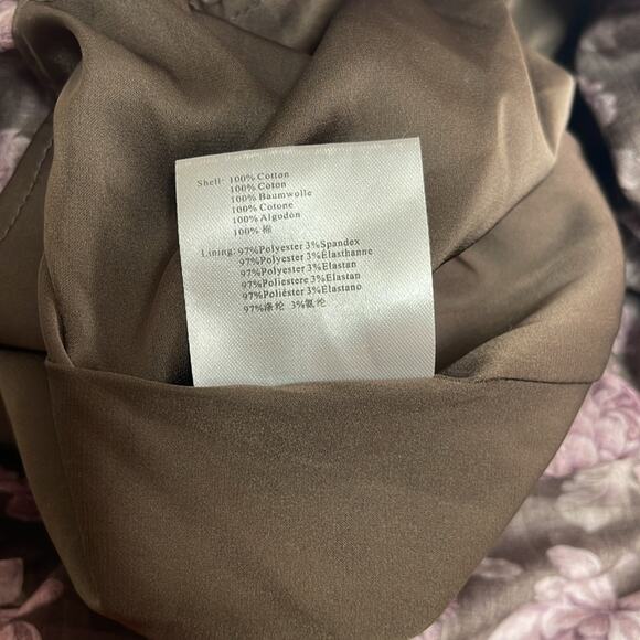 V. Chapman Josephine Floral Ruffle Tiered Bustier Chocolate Maxi Dress Size 10 - Picture 10 of 10